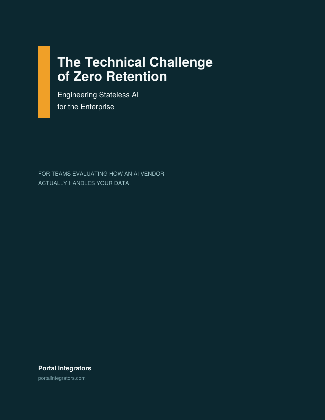 The Technical Challenge of Zero Retention cover